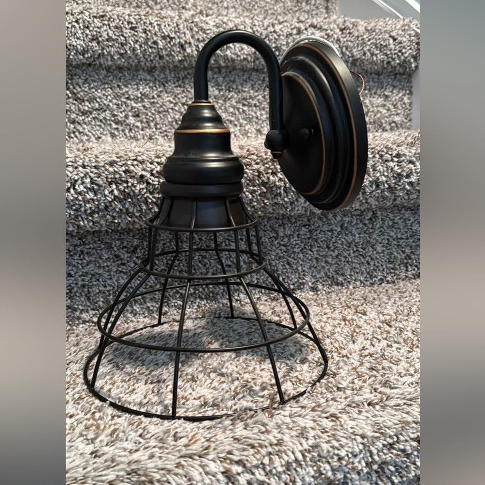 Brass Wall light home decor farmhouse. (Wired) Lowe’s
